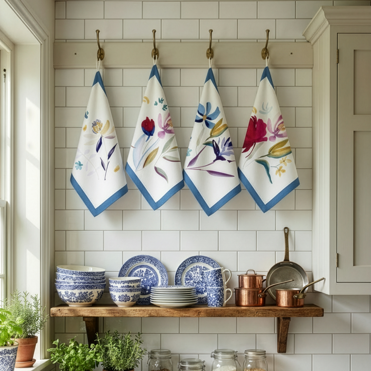 Bloom Art Set Of 4 Napkins Premium Linen
