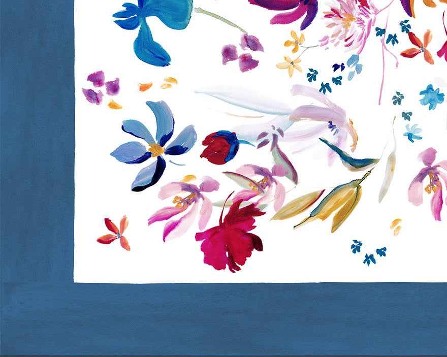 Premium Linen Tablecloth Bloom Art