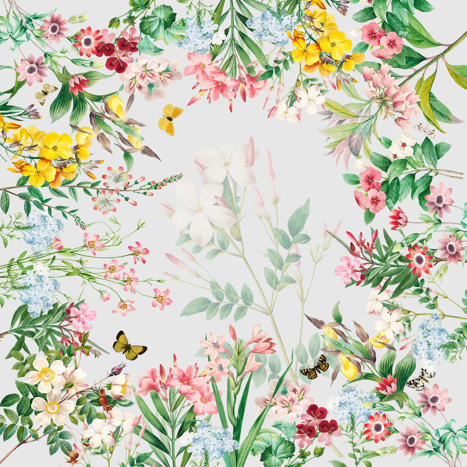 Satin Tablecloths «Blooming» 100% Made in Italy The Napking