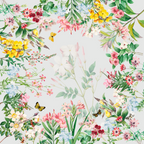 Satin Mantels «Blooming» 100% Made in Italy The Napking