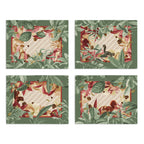 Set aus 4 Tischsets Bosco Leinen 100% Made in Italy The Napking