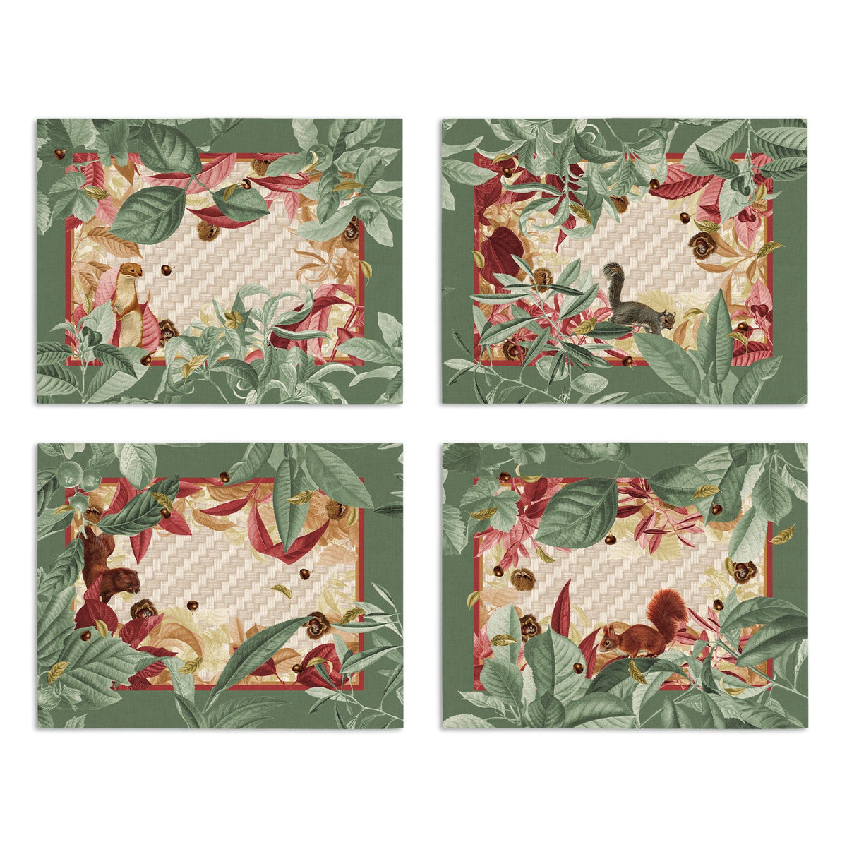 Set of 4 Placemats Bosco Linen 100% Made in Italy The Napking