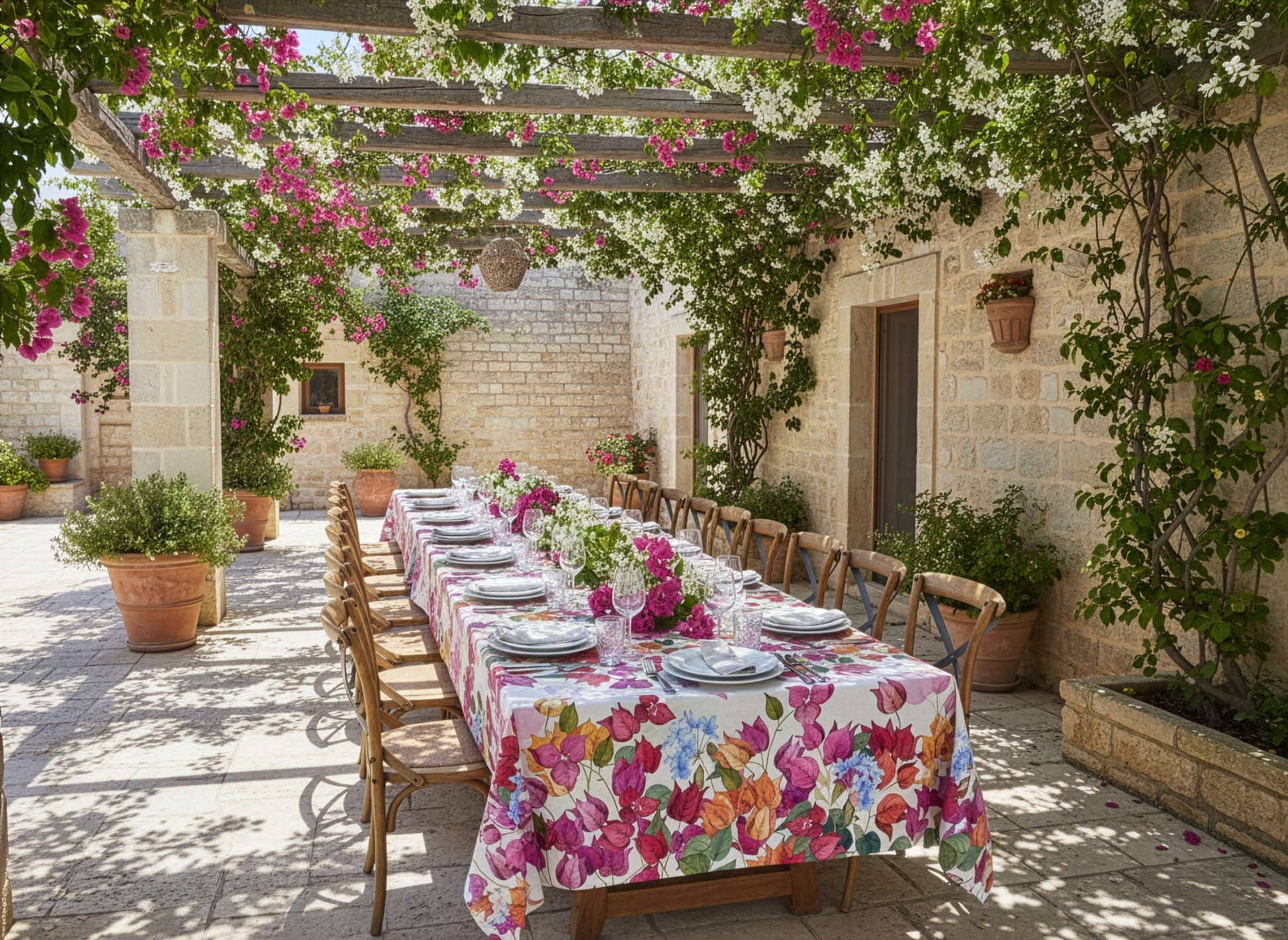 Bouganvillea Print Fabric (By the Meter)