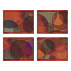 Set of 4 Placemats Bubbles Cotton Satin 100% Made in Italy - The Napking