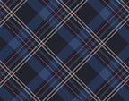 Buck velvet plaid with woodland print, view 2