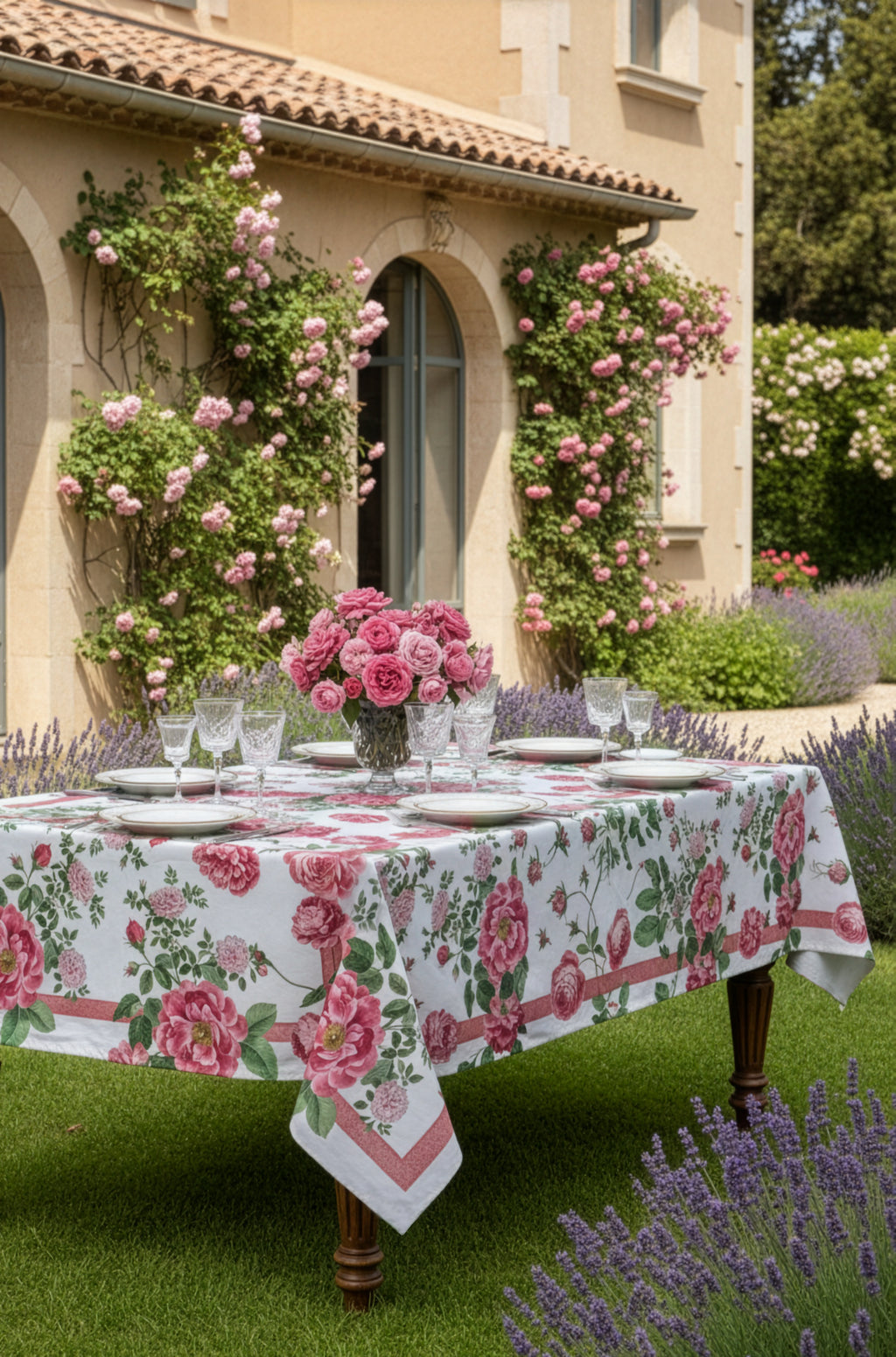 Cecile Premium Linen Tablecloth