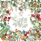 Satin Mantels «Cervi» 100% Made in Italy The Napking