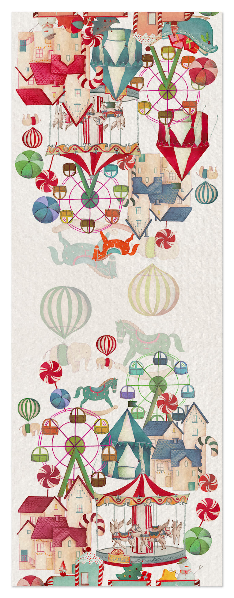 Linen Runner «Circus» 100% Made in Italy - The Napking