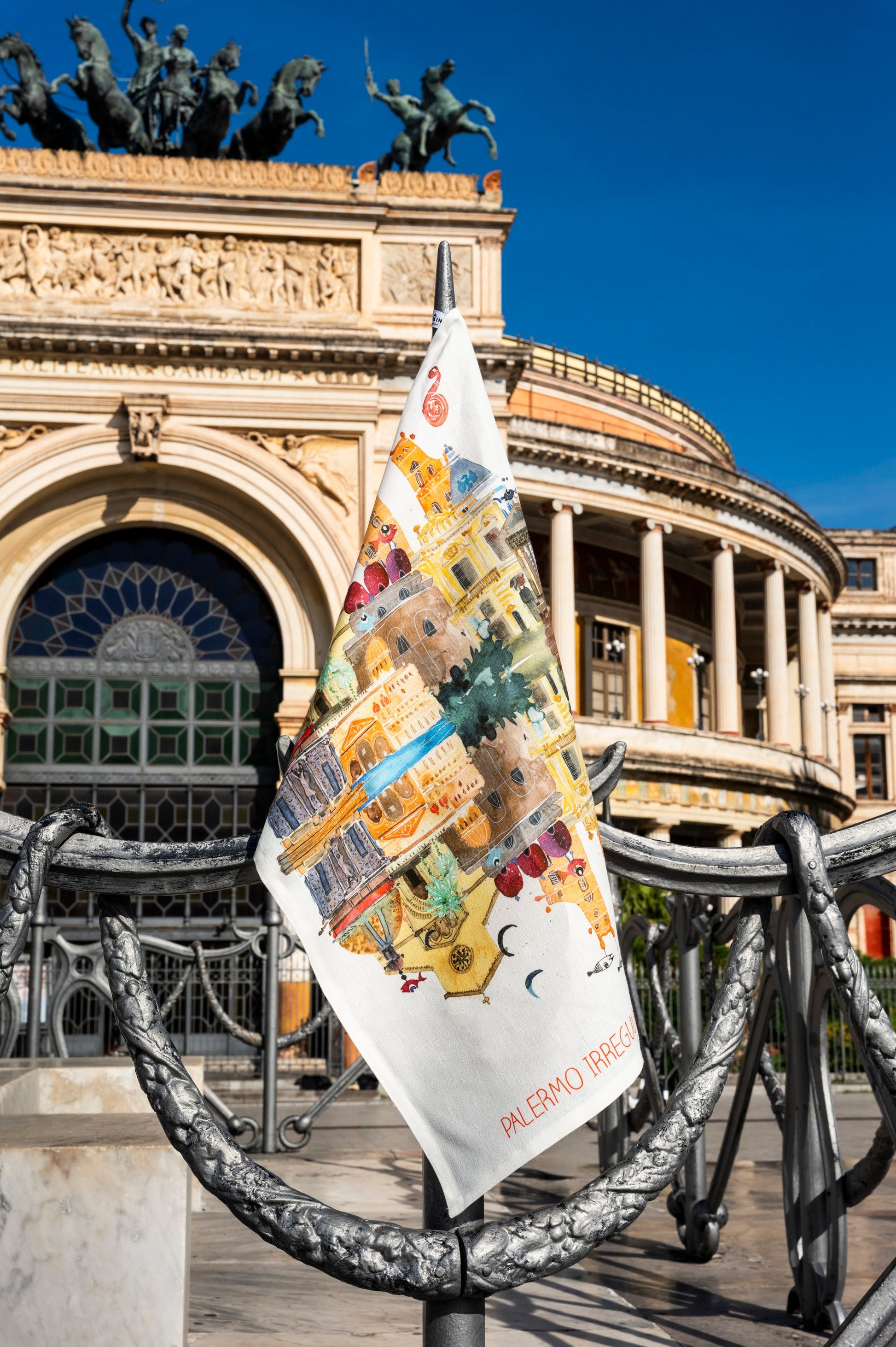 Kitchen Towels City Map 1 100% Made in Italy - The Napking