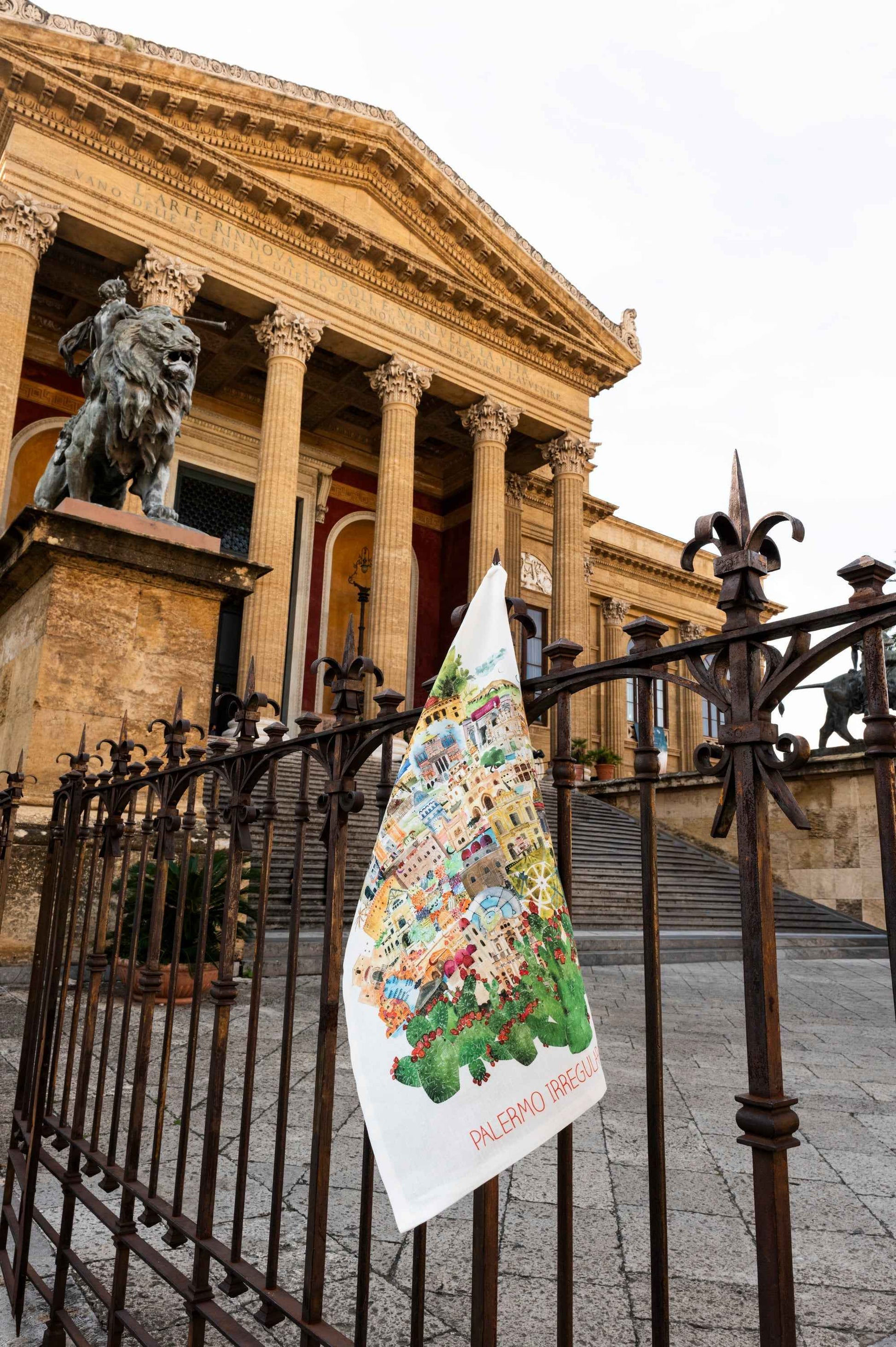 Kitchen Towels City Map 2 100% Made in Italy