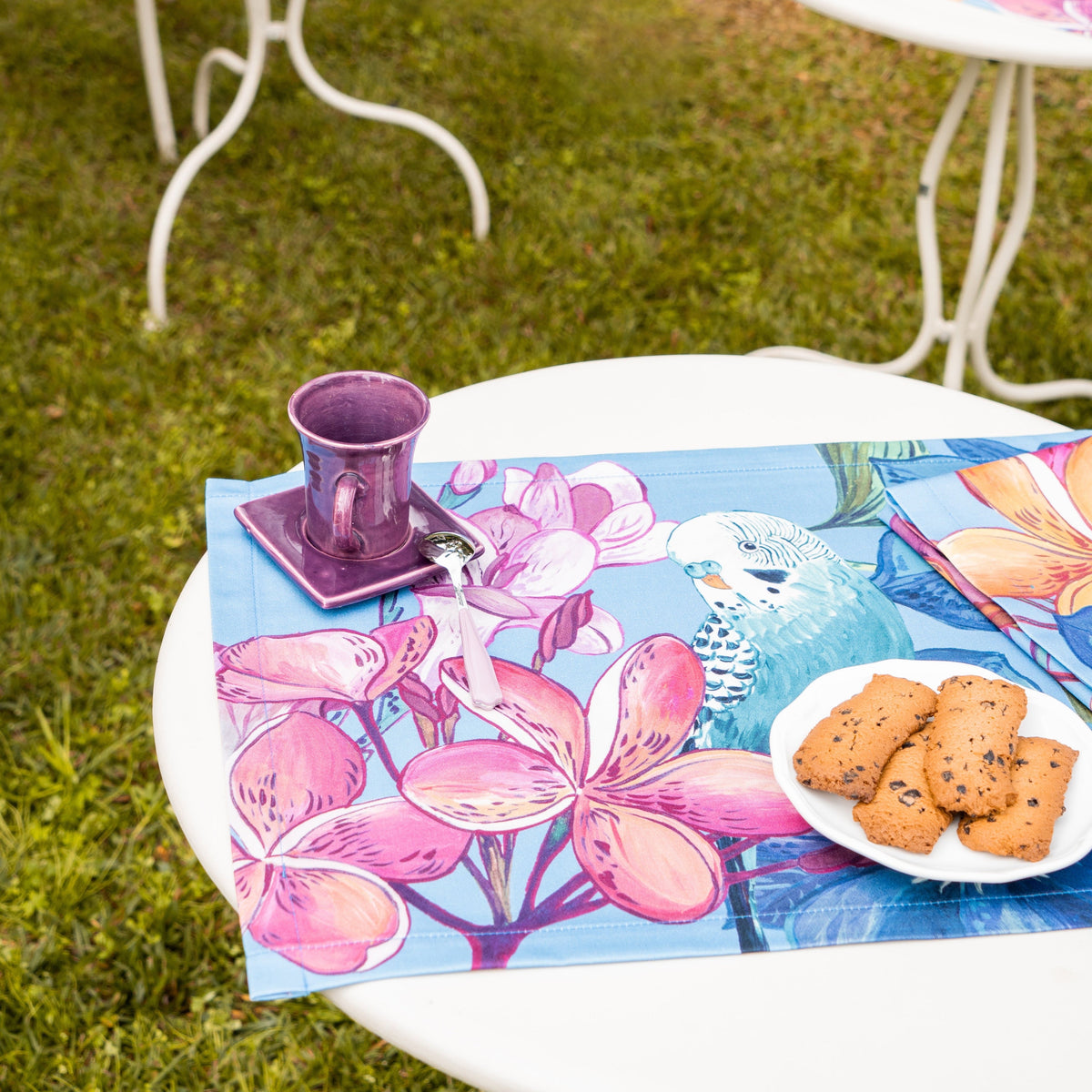 Set aus 4 Tischsets «Cocorite» Baumwollsatin 100% Made in Italy The Napking