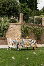 Satin-Tischdecke «Collage» 100% Made in Italy - The Napking