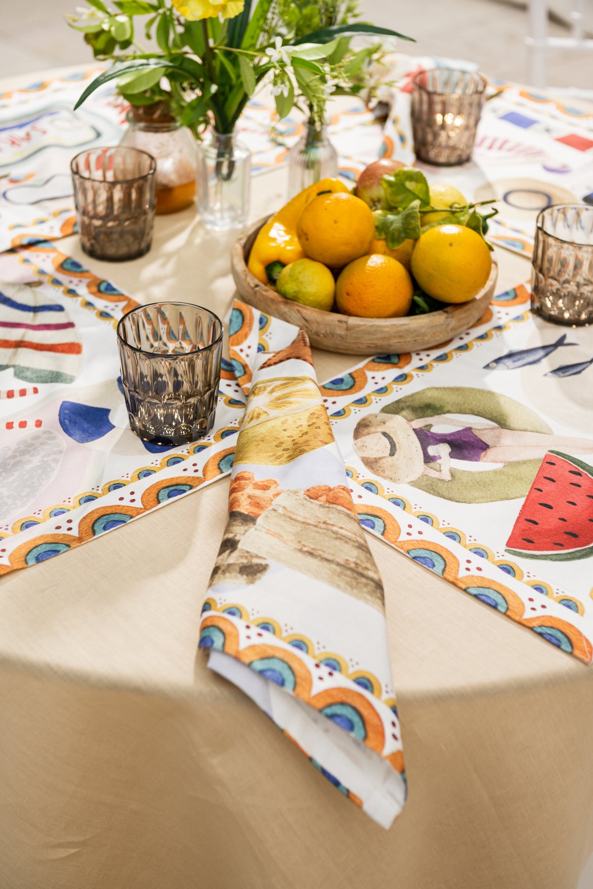 Paño de cocinas «Collage» 100% Made in Italy - The Napking