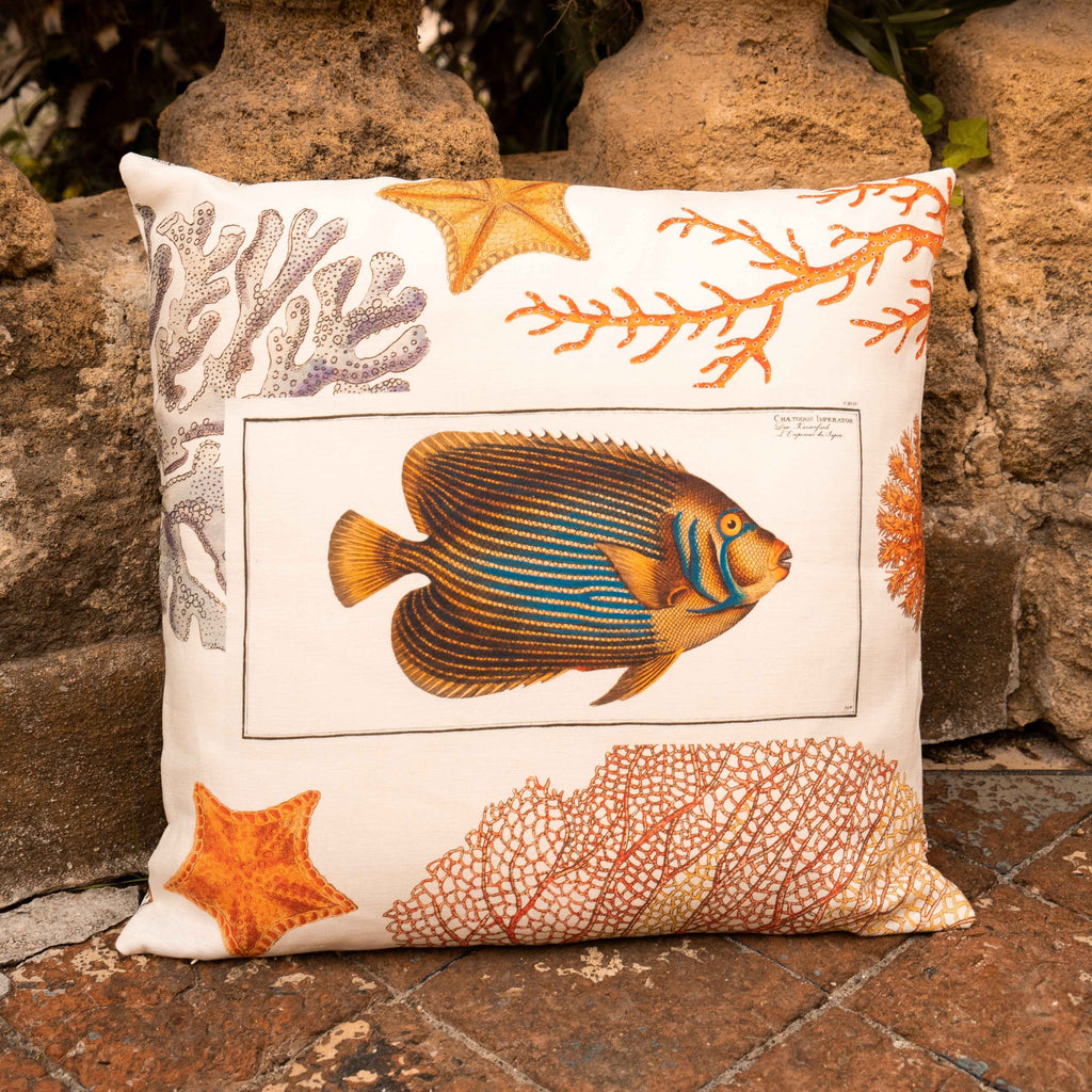 Cushion «Coral Bay», 100% Made in Italy