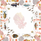 Nappes en lin «Coral bay» 100% Made in Italy The Napking