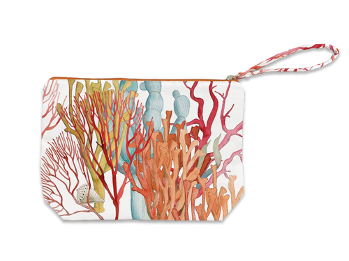 Cotton Pochette «Corals», 100% Made in Italy - The Napking