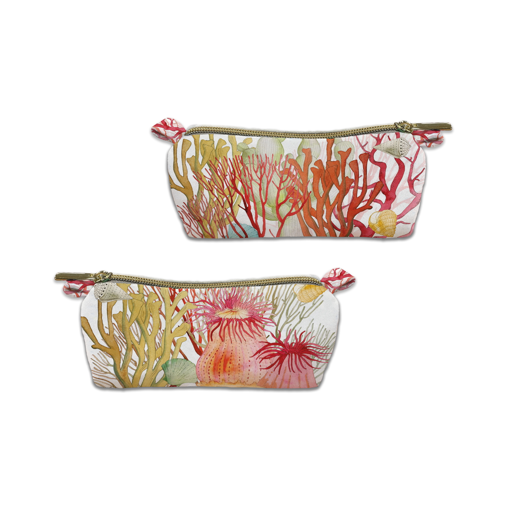 Velvet Case «Corals»,100% Made in Italy - The Napking