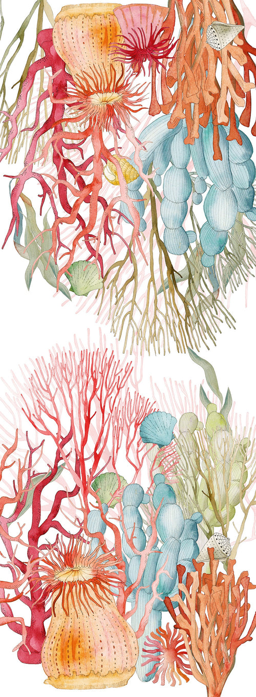 Chemin de table en lin haut de gamme «Corals» 100% Made in Italy - The Napking
