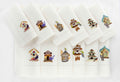 CouCou Set of 6 Hand-Embroidered Manteles individuales and 6 Servilletas