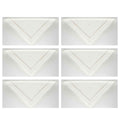 Crawley Set aus 6 handbestickt Servietten 100% Leinen