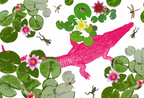 Linen Tablecloth «Crocodile» 100% Made in Italy The Napking