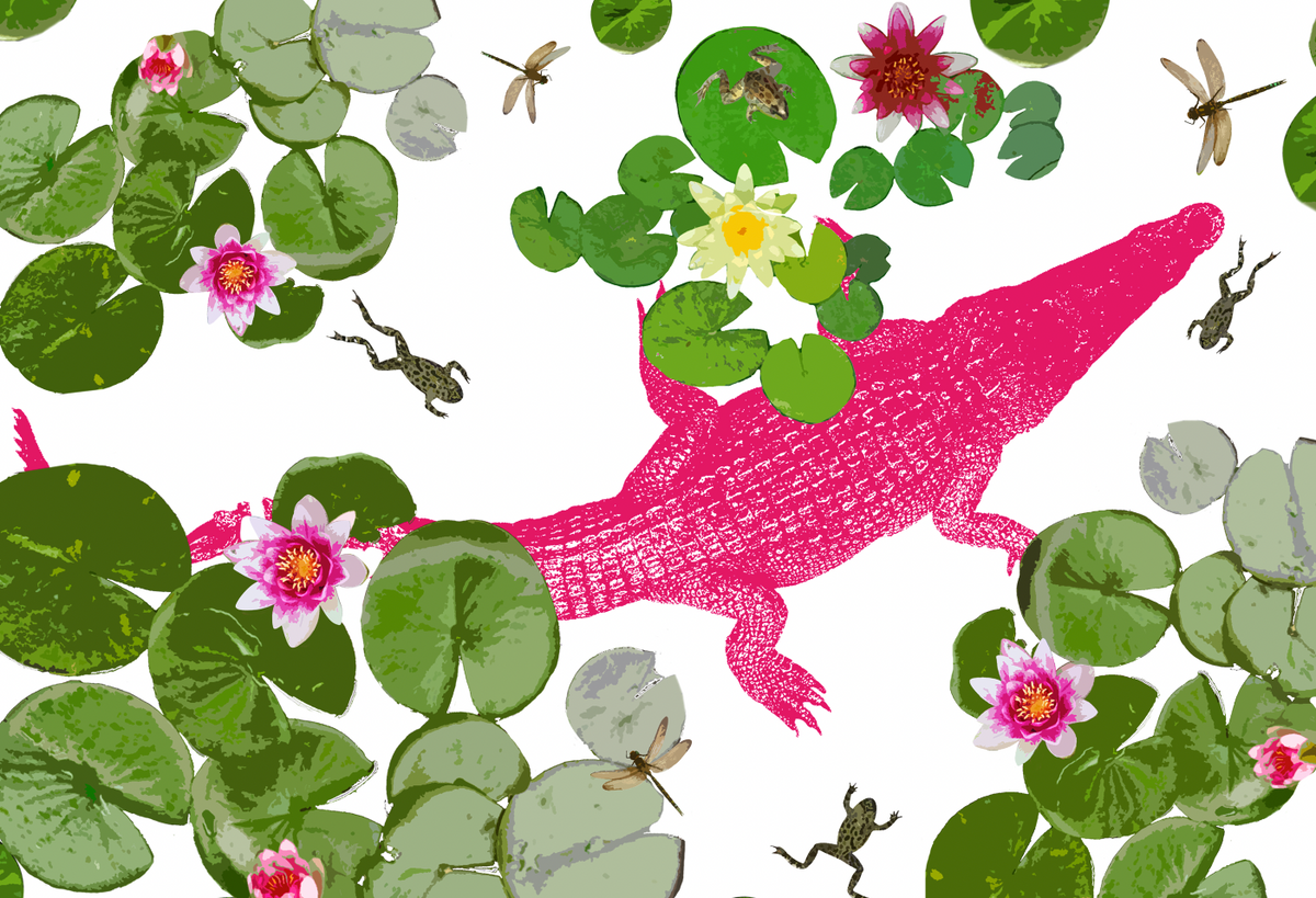 Linen Mantel «Crocodile» 100% Made in Italy The Napking