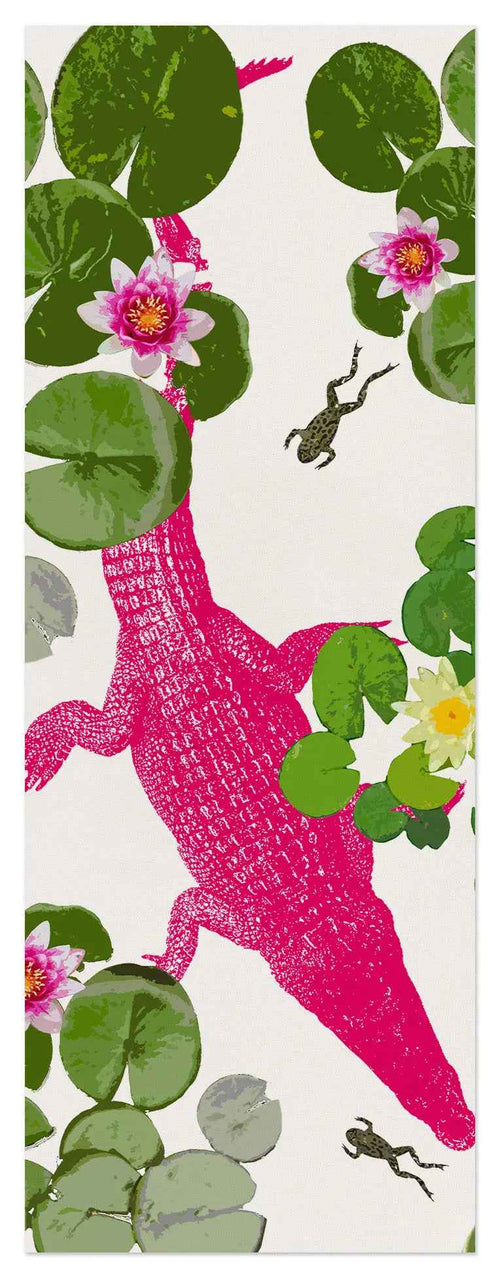 Chemin de table en lin Crocodile 100% Made in Italy | The Napking