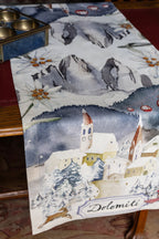 Chemin de table en pur lin Dolomiti 100% Made in Italy The Napking
