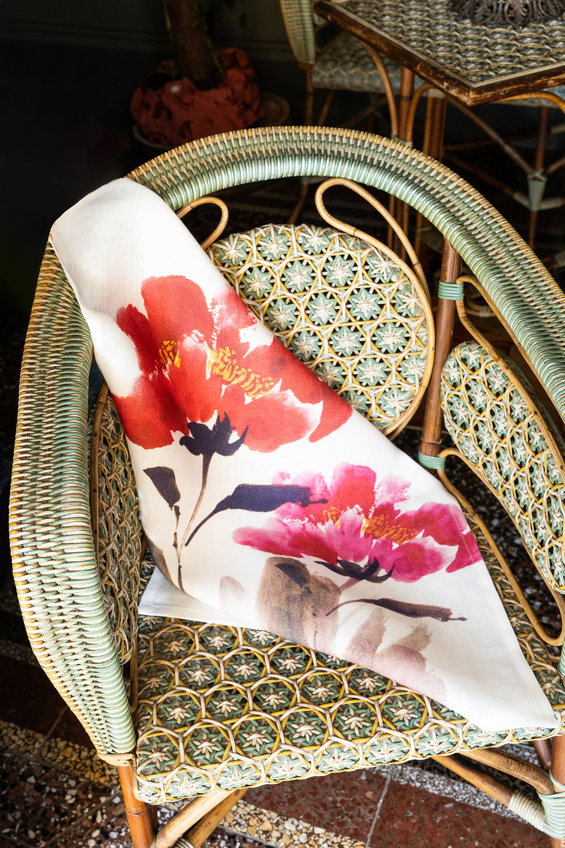 Kitchen Towels Hanami, 100% Made in Italy - The Napking