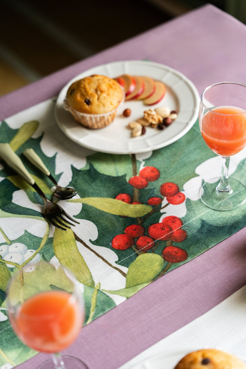 Set of 4 Placemats Helleborus Linen - The Napking