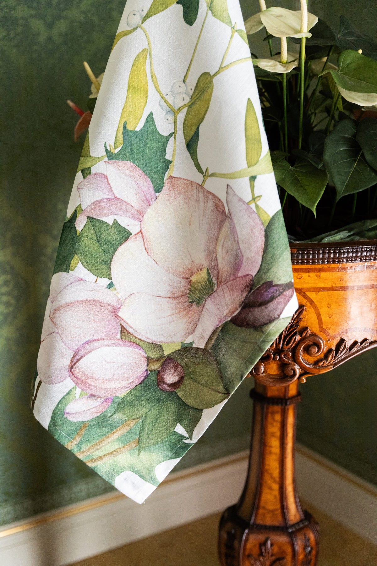 Kitchen Towels Helleborus 100% Made in Italy The Napking