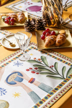 Set de 4 Manteles individuales Winter Party 100% Made in Italy The Napking