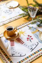 Set de 4 Manteles individuales Winter Party 100% Made in Italy The Napking