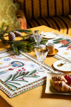 Set de 4 Manteles individuales Winter Party 100% Made in Italy The Napking