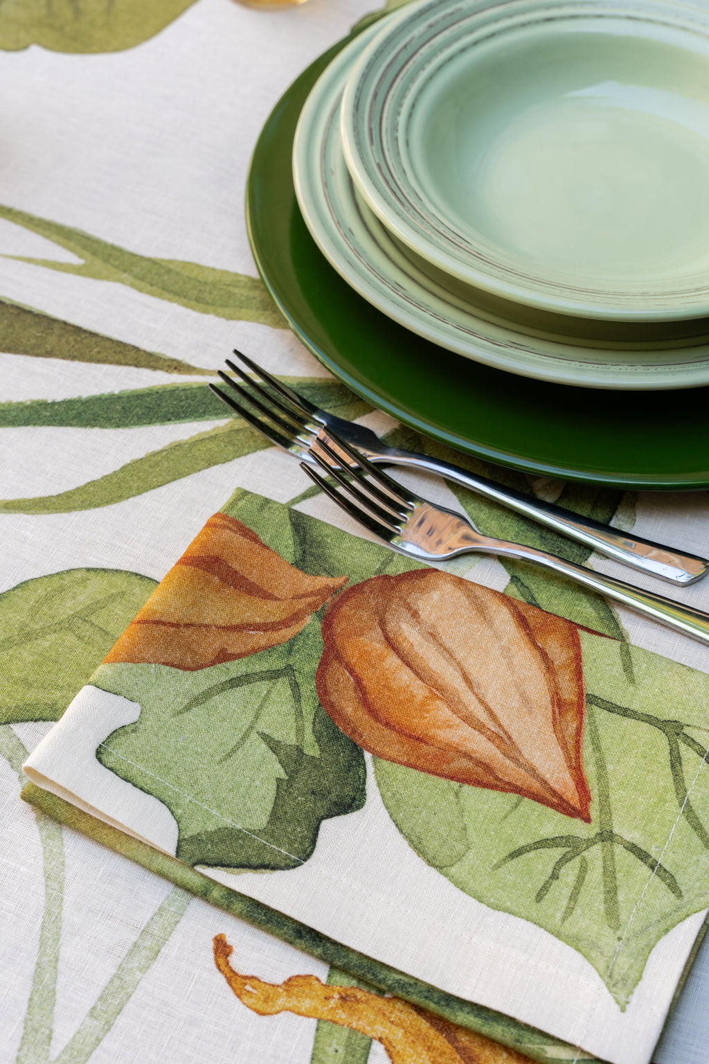 Set Of 4 Napkins Potirons 100% Made in Italy - The Napking