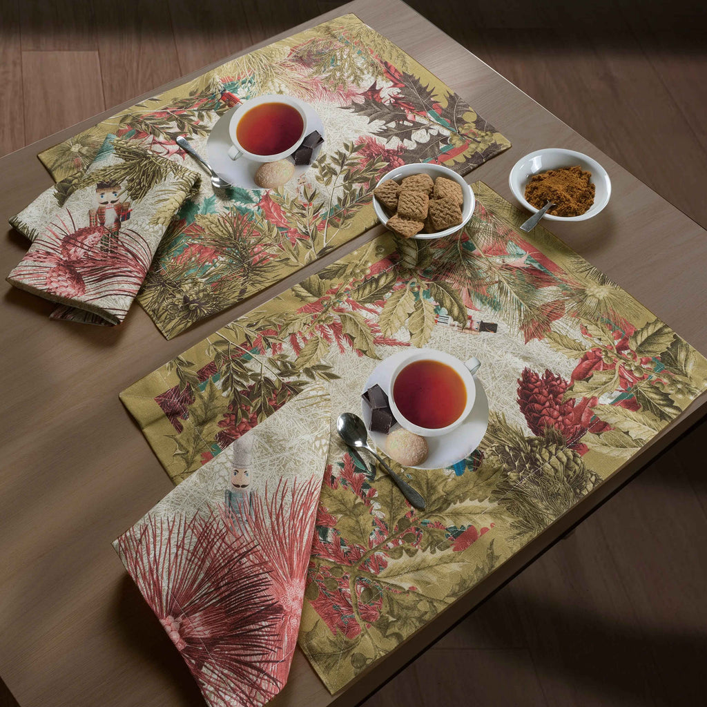 Set of 4 Placemats «Schiaccianoci» Linen 100% Made in Italy
