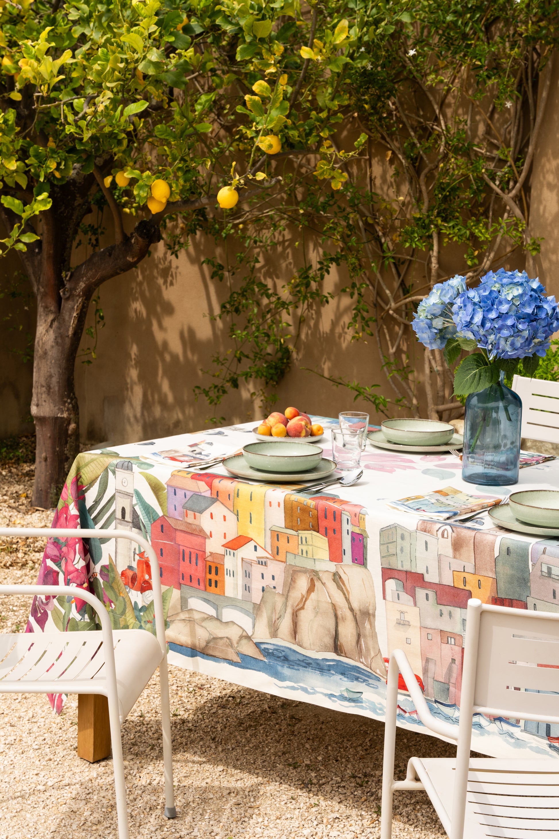 Linen Tablecloth La Riviera, 100% Made in Italy