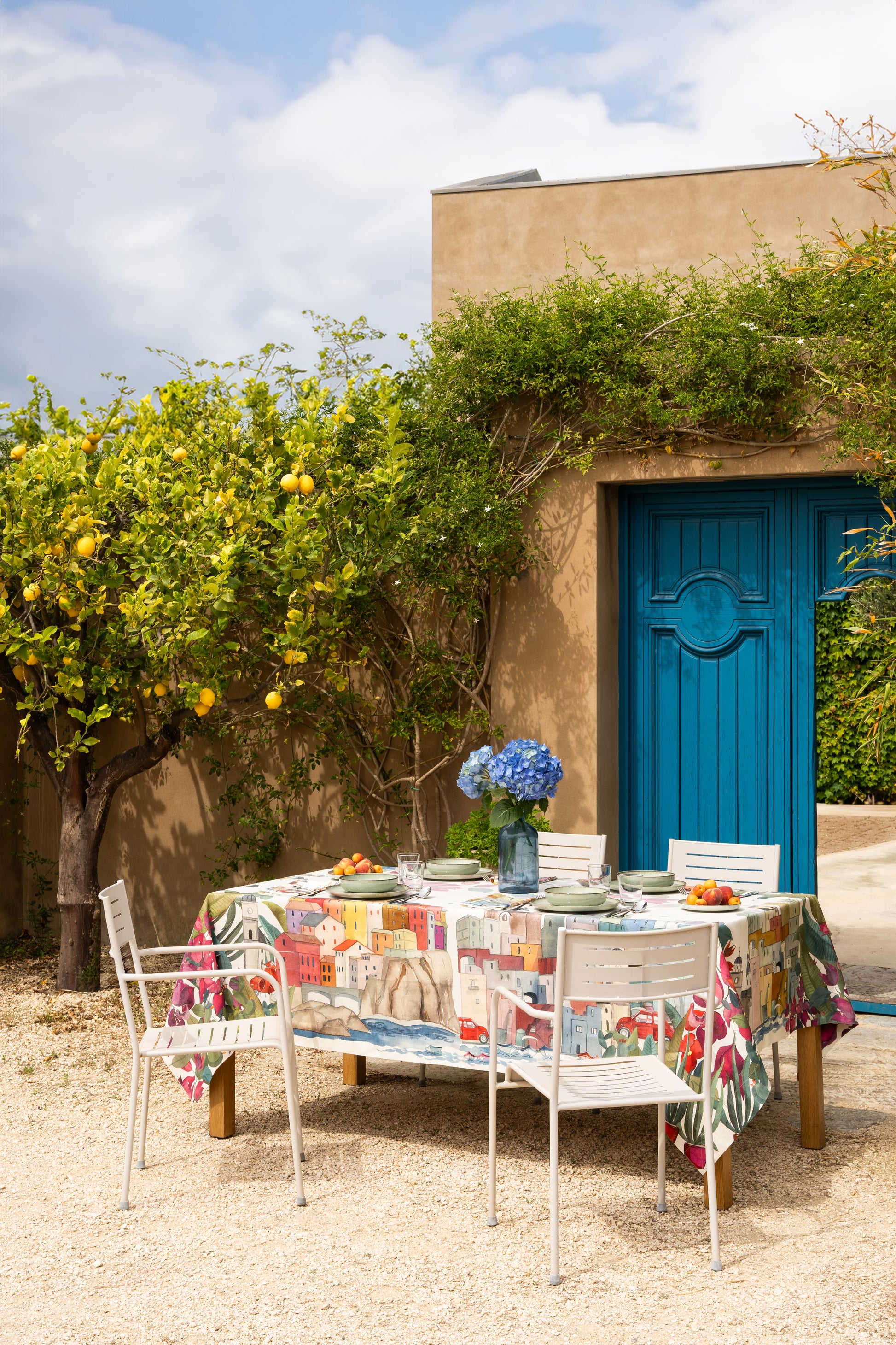 Linen Tablecloth La Riviera, 100% Made in Italy