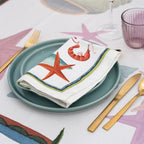 Set de 4 Servilletas Satin «Marzamemi», 100% Made in Italy The Napking