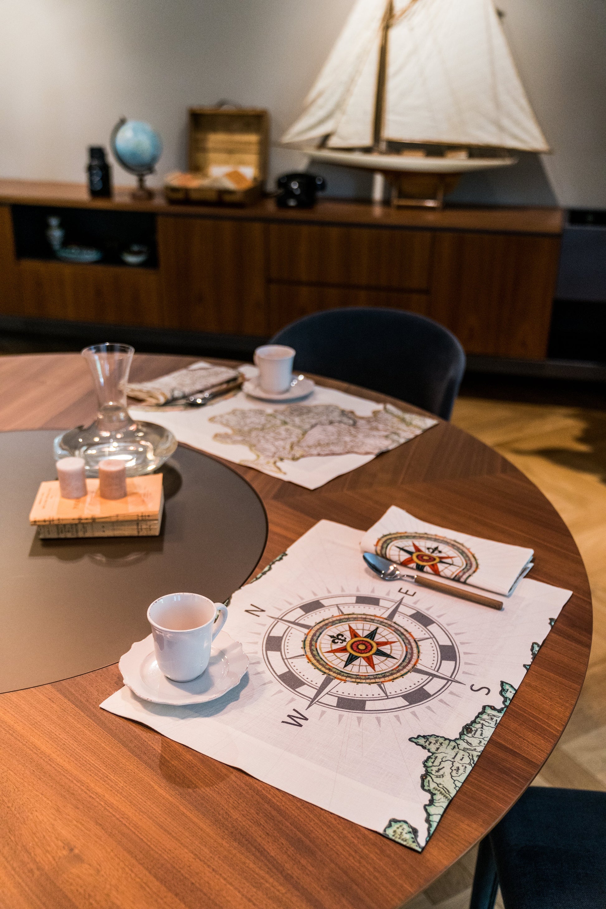 Set of 6 placemats Atlas 100% Made in Italy The Napking