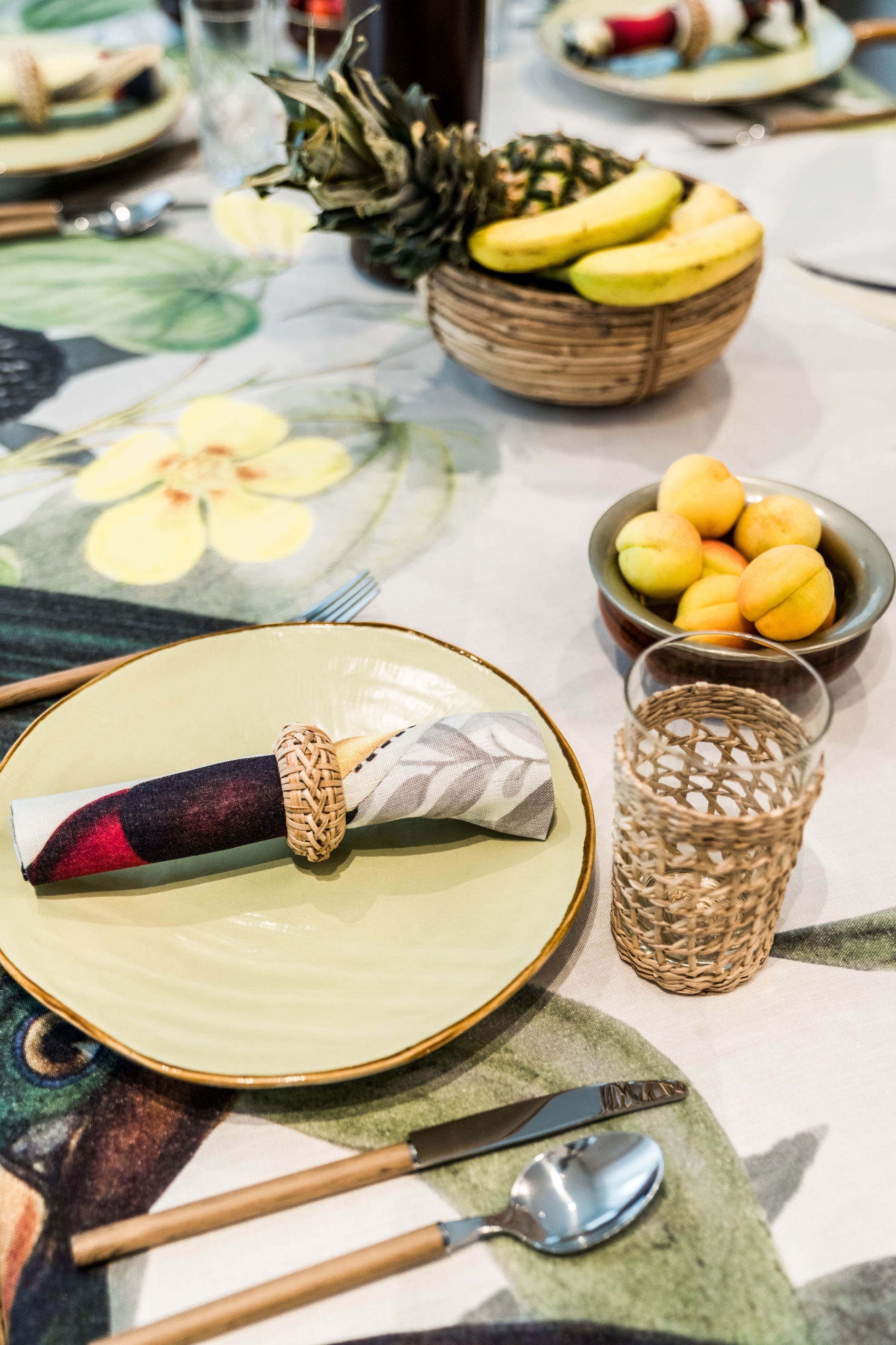 Tablecloths «Toucans» 100% Made in Italy - The Napking