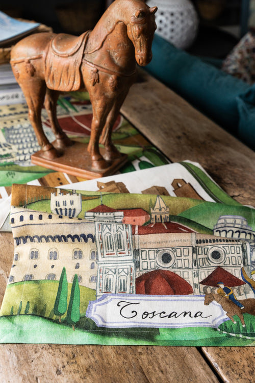 Chemin de table en pur lin «Toscana» 100% Made in Italy | The Napking