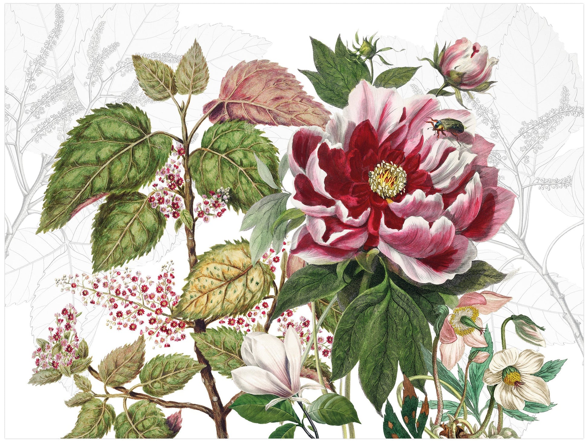 Dafne Set of 2 Rectangular Hardboard and Cork Placemats, The Napking home textile