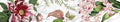Dafne Pure Linen table runner with botanical print, 37 × 220