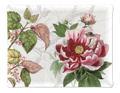 Dafne acrylic tray with digitally printed botanical linen, 37 × 28