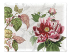 Dafne acrylic tray with digitally printed botanical linen, 37 × 28