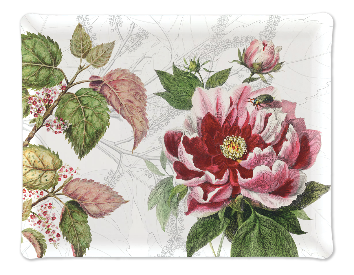 Dafne Acrylic Tray with Printed Linen, The Napking home textile, 37x28