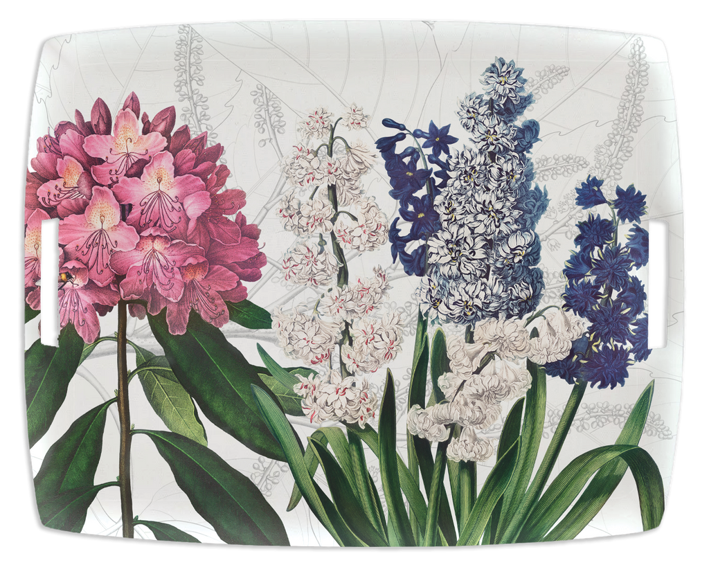 Dafne Acrylic Tray with Printed Linen