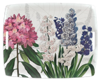 Dafne acrylic tray with digitally printed botanical linen, 54 × 43