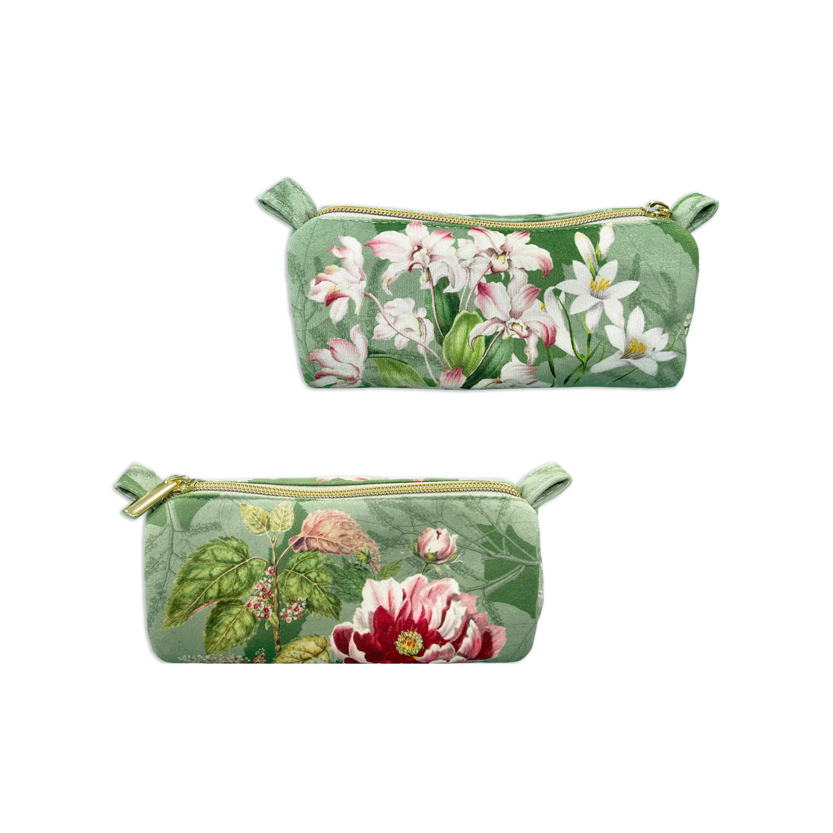 Dafne velvet case with botanical print